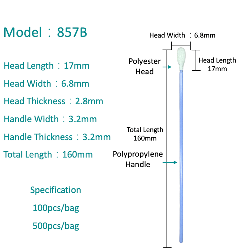 SW-857B Precyzyjna końcówka Precision Fibre Fibre Polyester Clean Sald