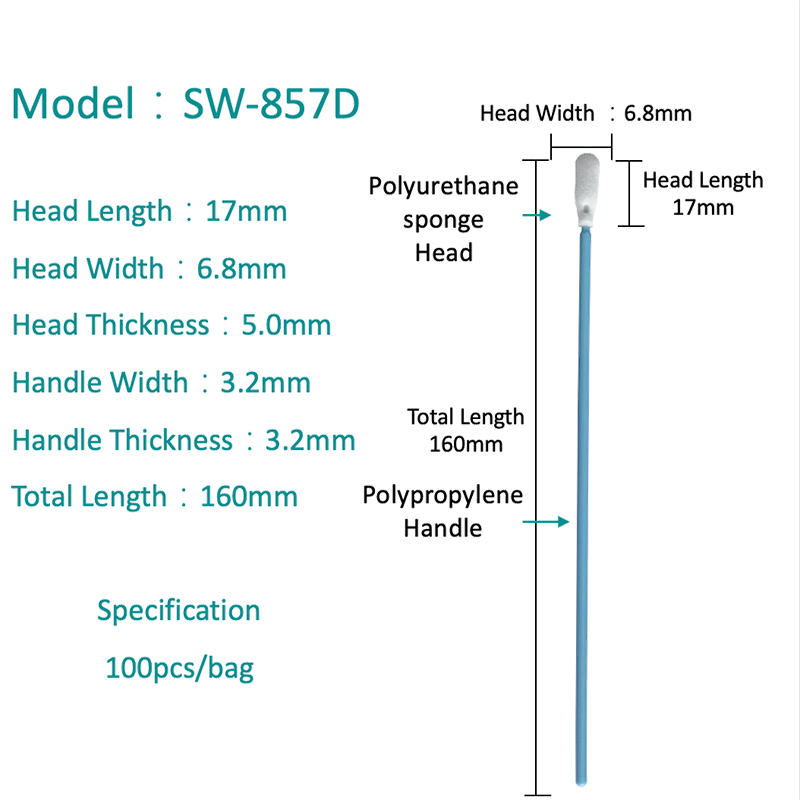 SW-857D bez kurzu i czysty wacik gąbki